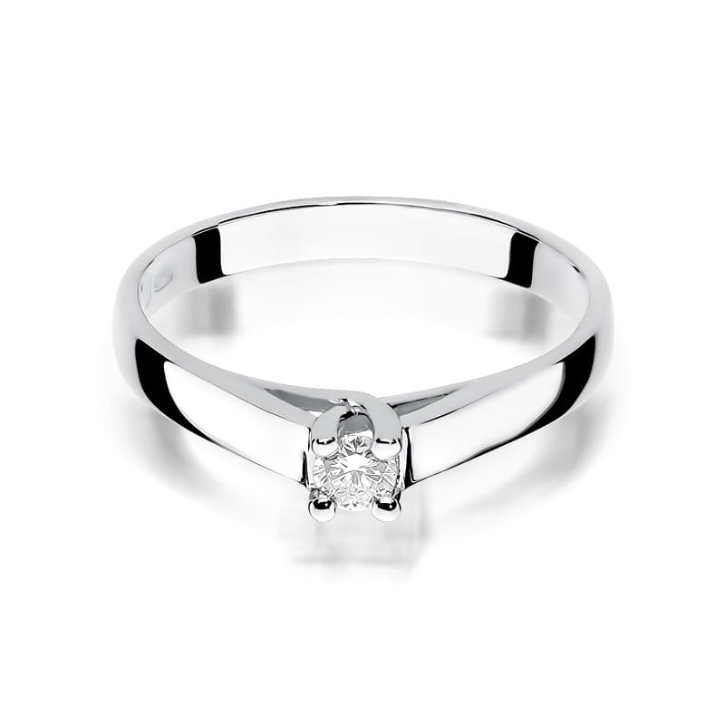 Inel Aur 9K cu Diamant Natural 0.10 ct