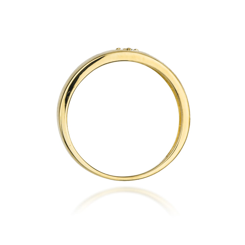 Inel Aur 9K cu Diamant Natural 0.10 ct