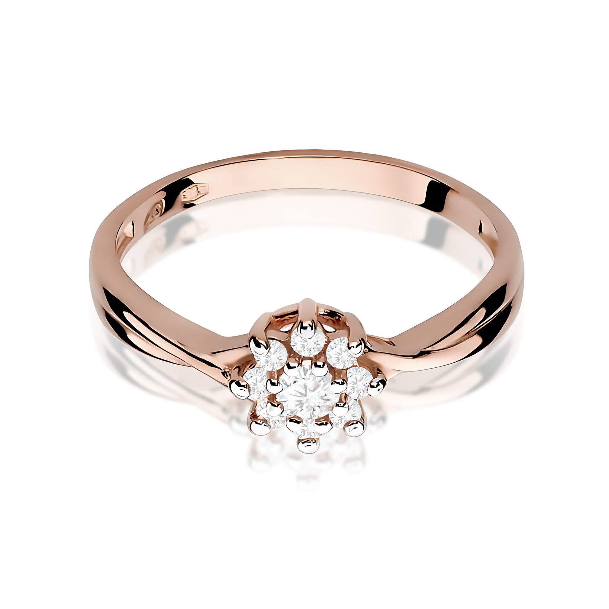 Inel Aur 14K Diamant Cultivat W0072 0,10ct