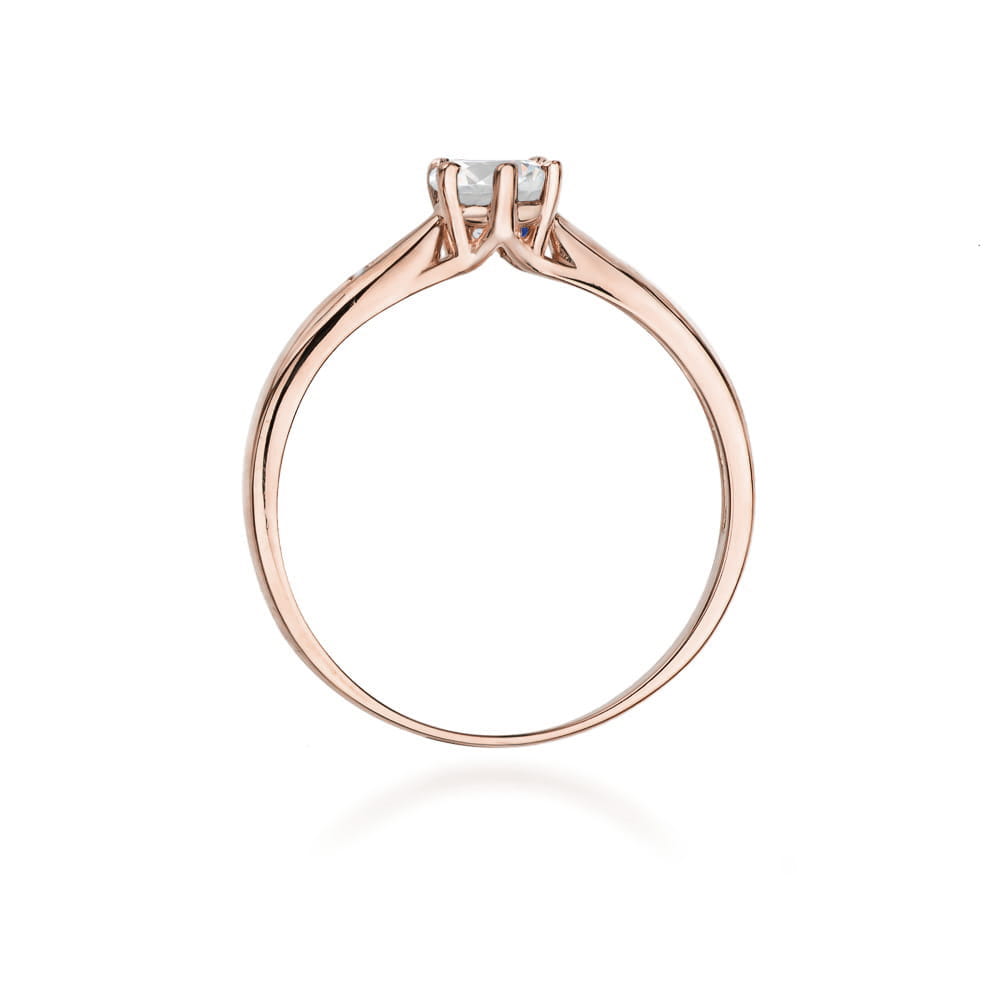 Inel Aur 14K W074 Safir Alb 0.60ct