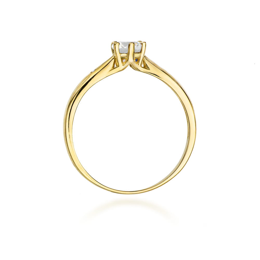 Inel Aur 14K W0074 Safir Alb 0,60ct