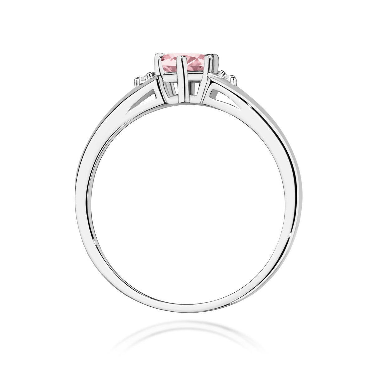 Inel Aur 14K cu Diamante Roz de Laborator 0.53 ct