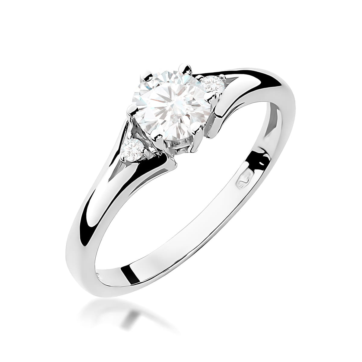 Inel Aur 9K cu Diamante de Laborator 0.53 ct
