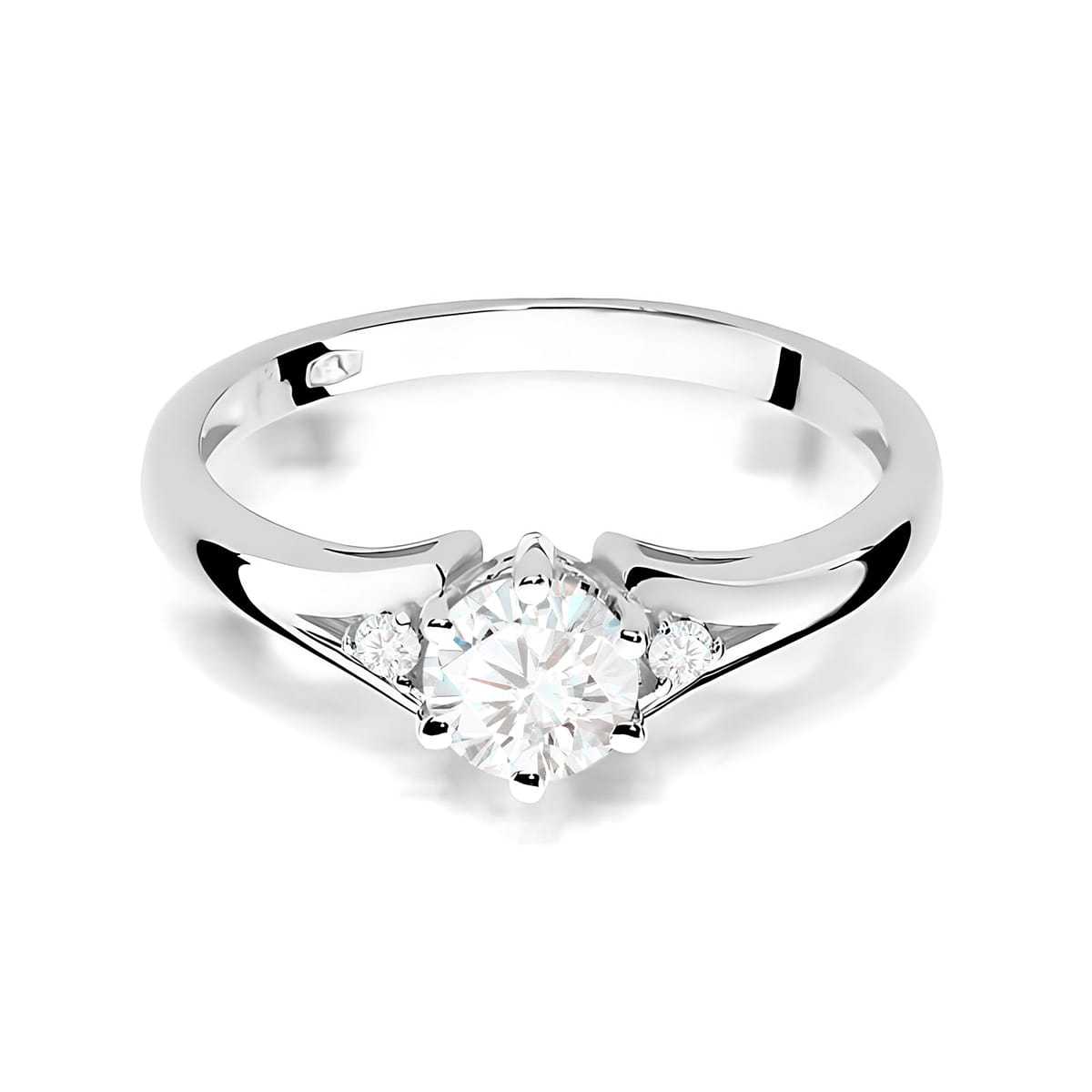 Inel Aur 9K cu Diamante de Laborator 0.53 ct