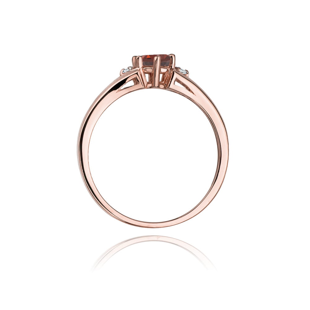 Inel Aur 14K W076 Garnet 0.60ct