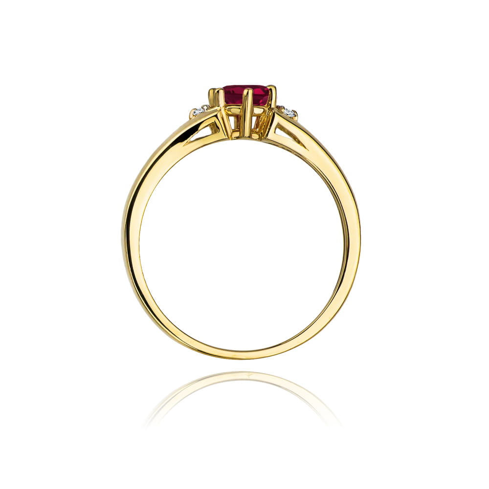 Inel Aur 14K W0076 Rodolit 0.60ct