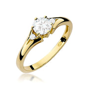 Inel Aur 9K cu Diamante de Laborator 0.53 ct