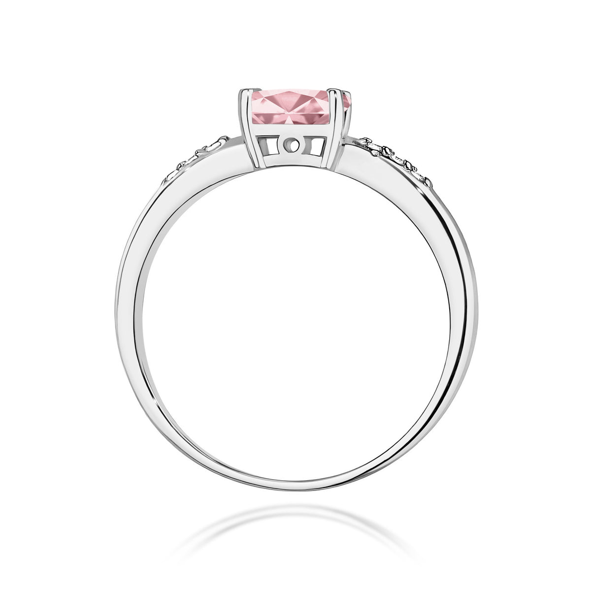 Inel Aur 9K cu Diamante Roz de Laborator 0.53 ct