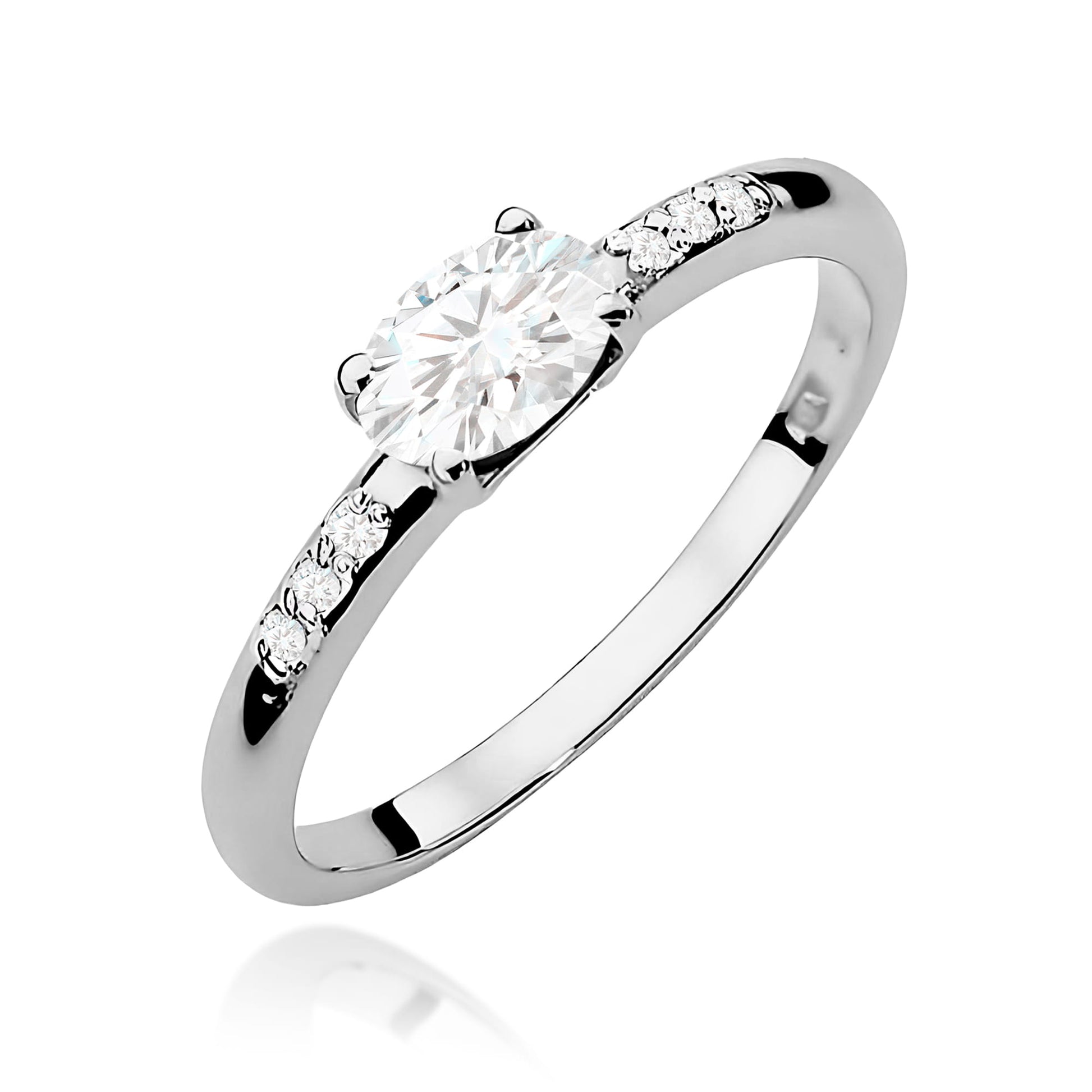 Inel Aur 9K cu Diamante de Laborator 0.43 ct