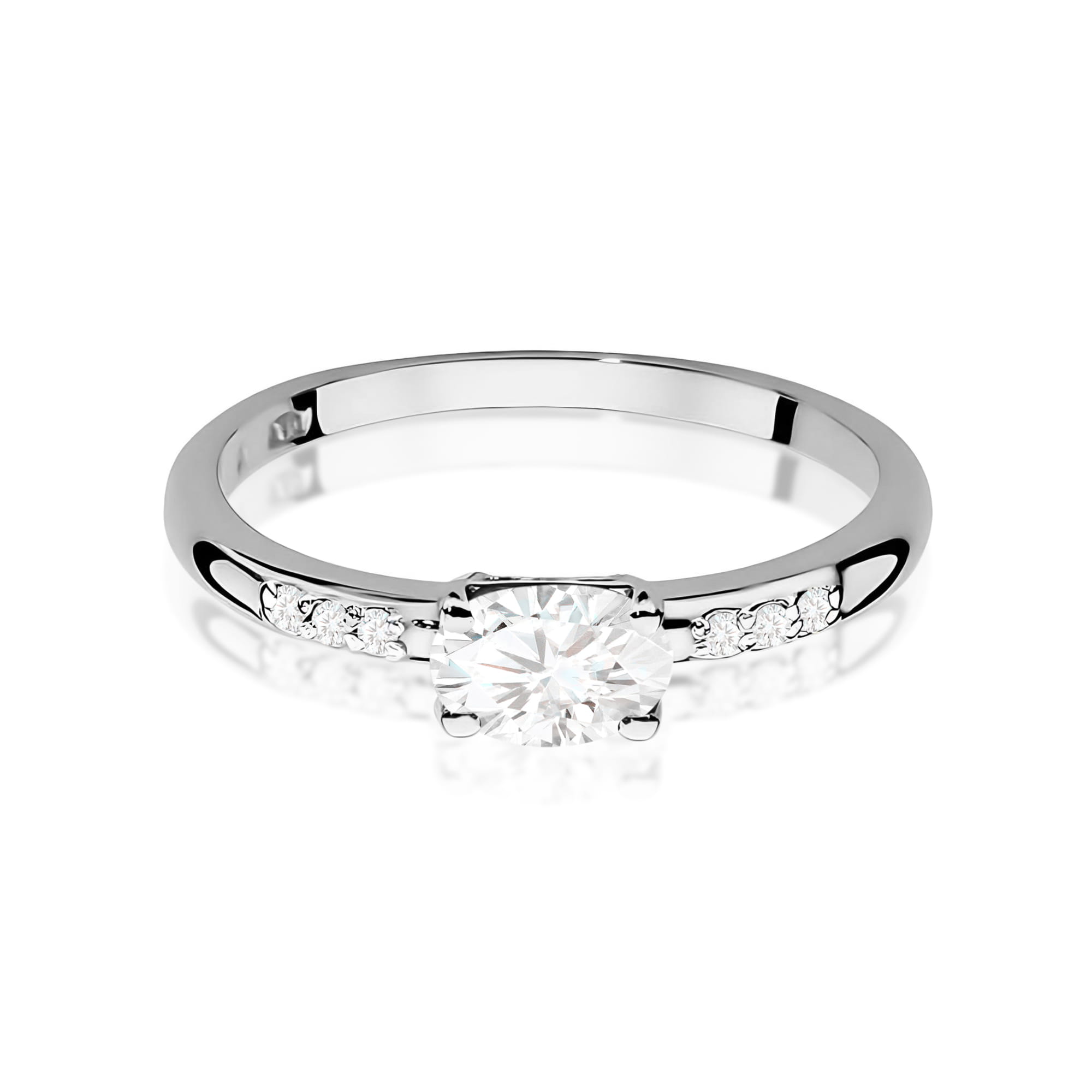Inel Aur 9K cu Diamante de Laborator 0.43 ct