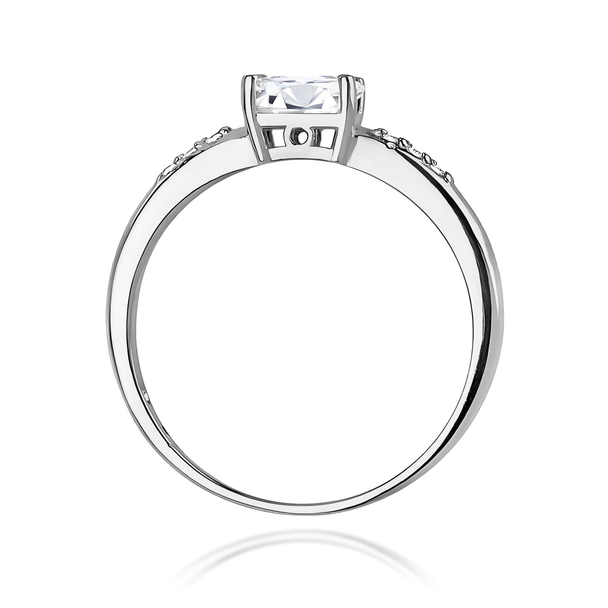 Inel Aur 9K cu Diamante de Laborator 0.43 ct