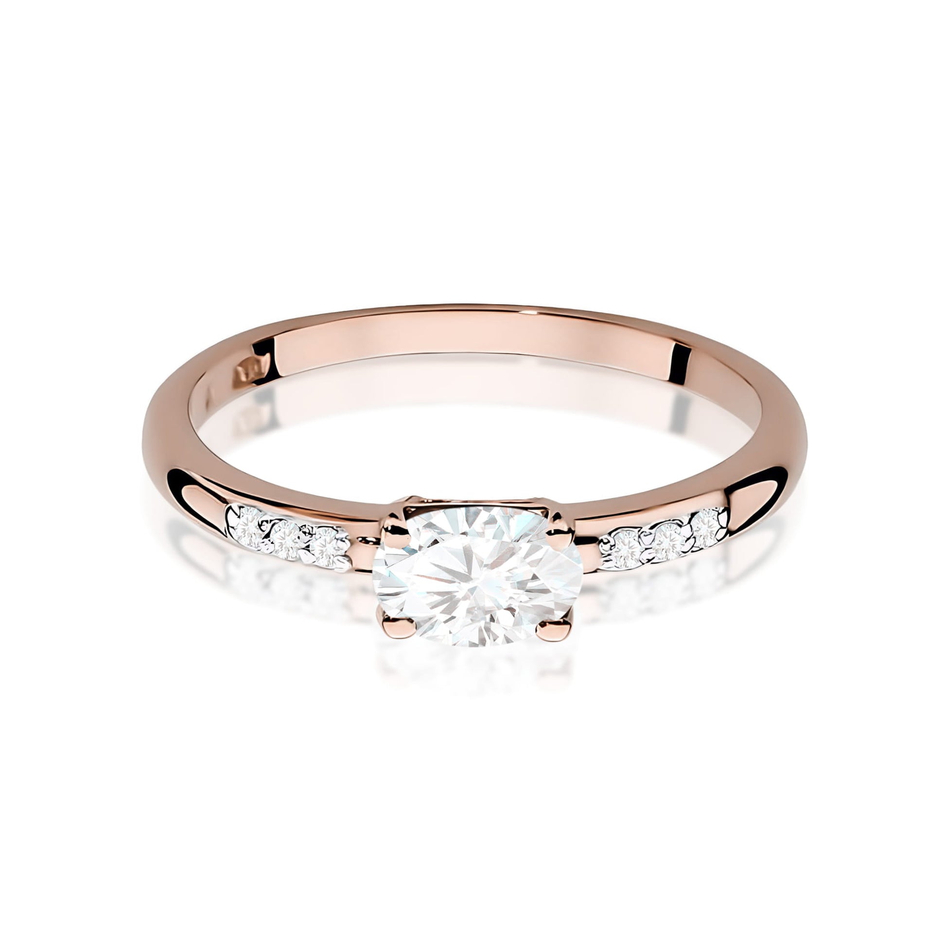 Inel Aur 14K Diamant Cultivat în Laborator 0,40ct