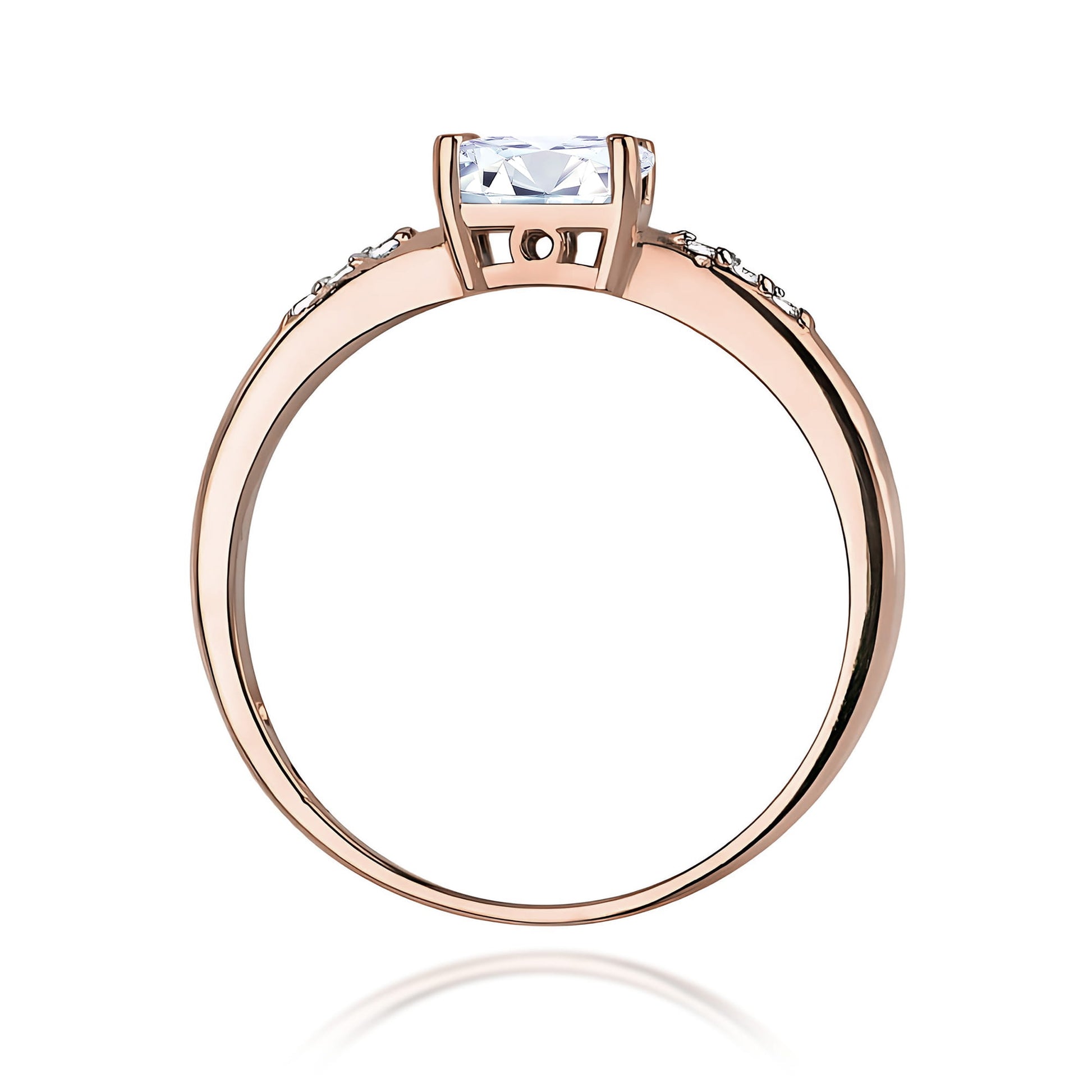 Inel Aur 14K Diamant Cultivat în Laborator 0,40ct