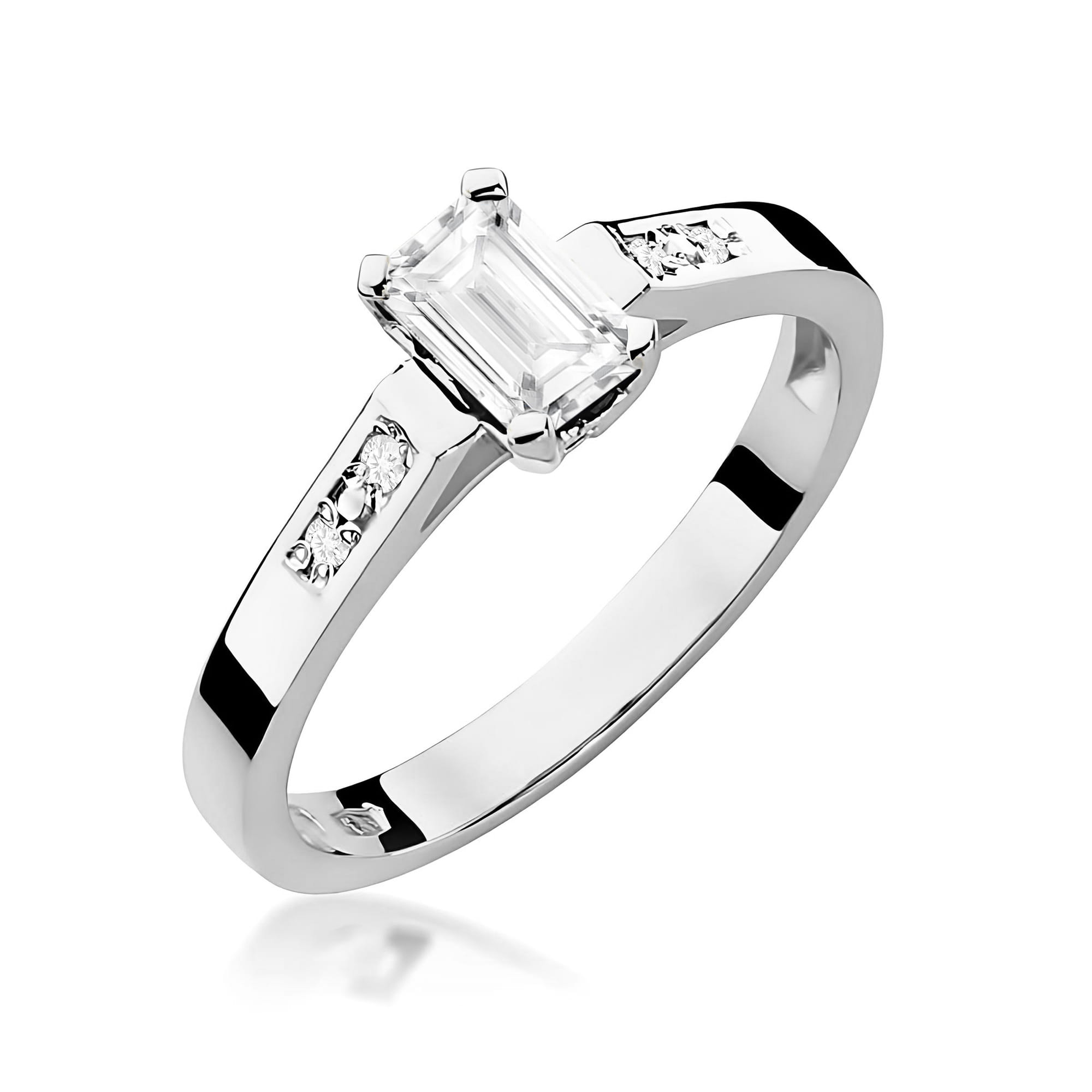 Inel Aur 9K cu Diamante de Laborator 0.64 ct