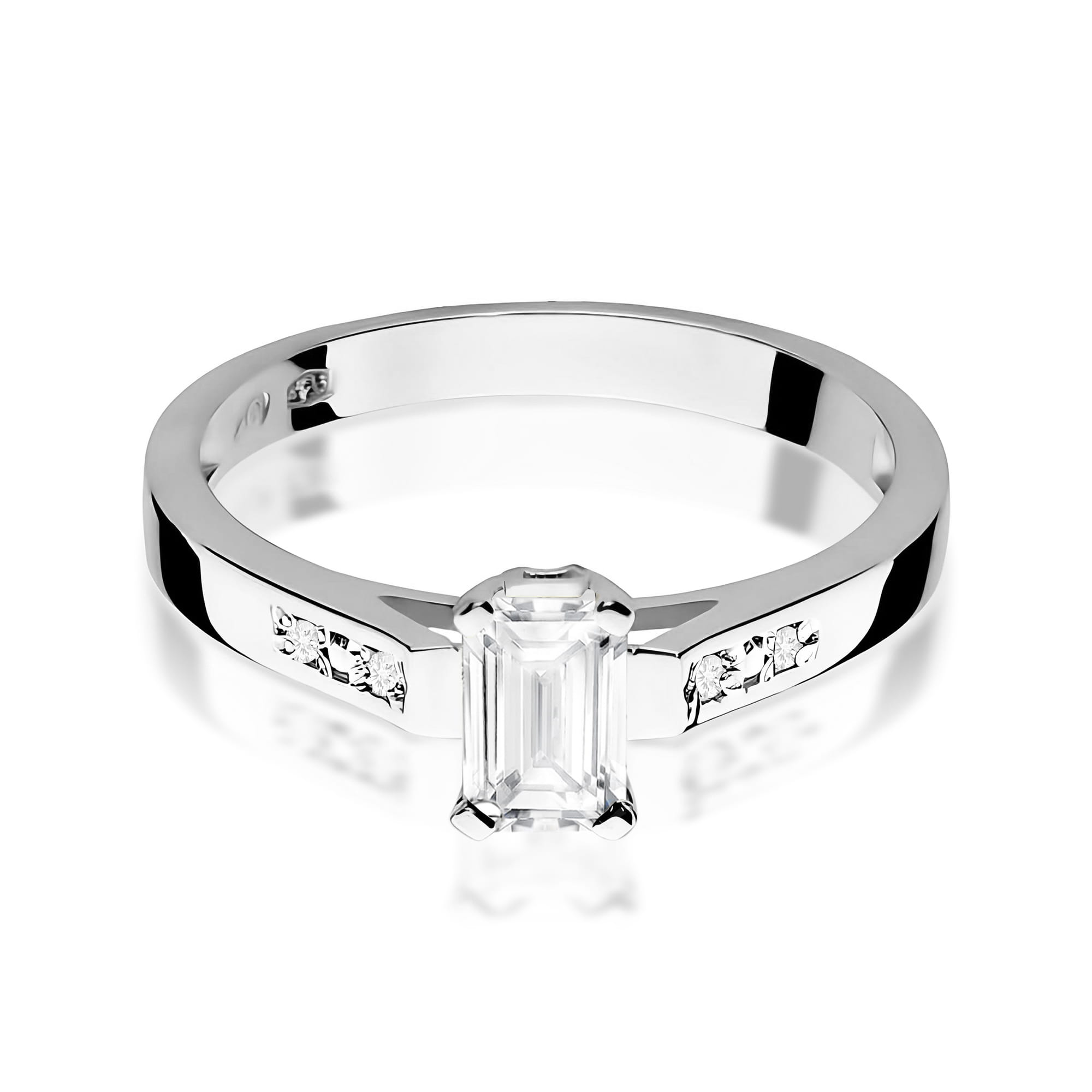 Inel Aur 9K cu Diamante de Laborator 0.64 ct