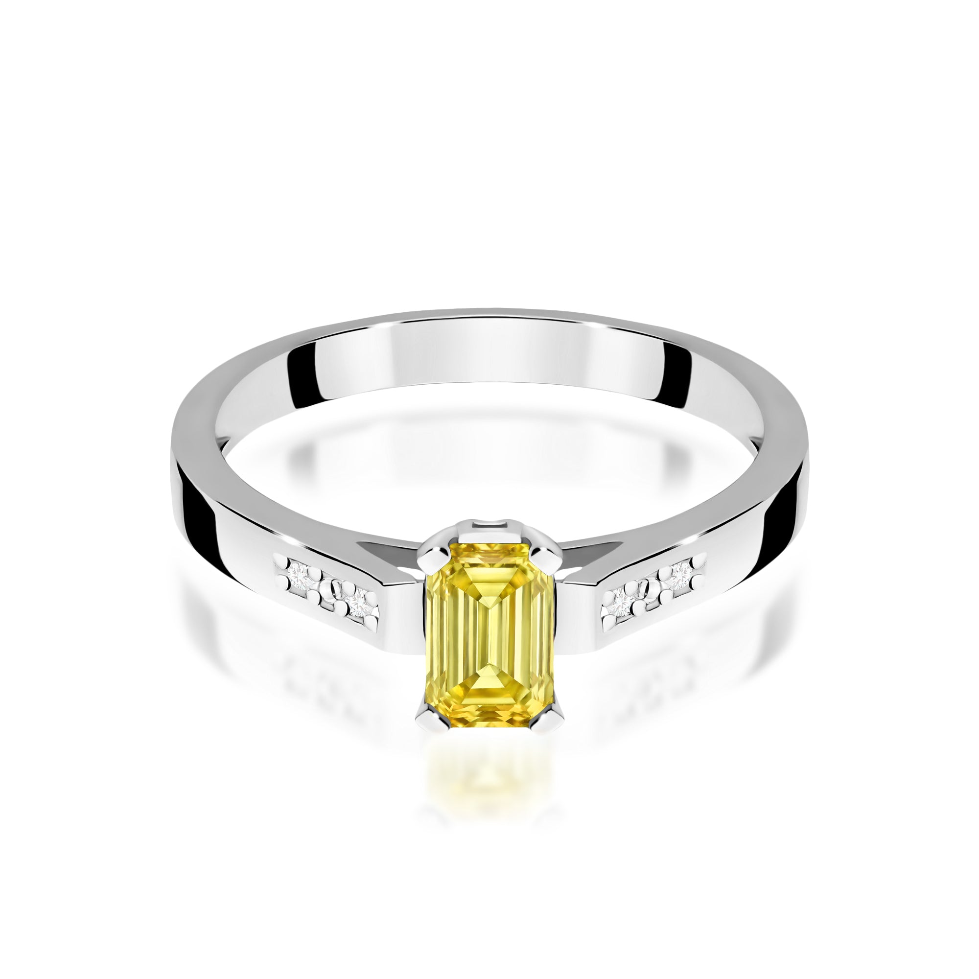 Inel Aur 9K cu Diamante de Laborator 0.54 ct