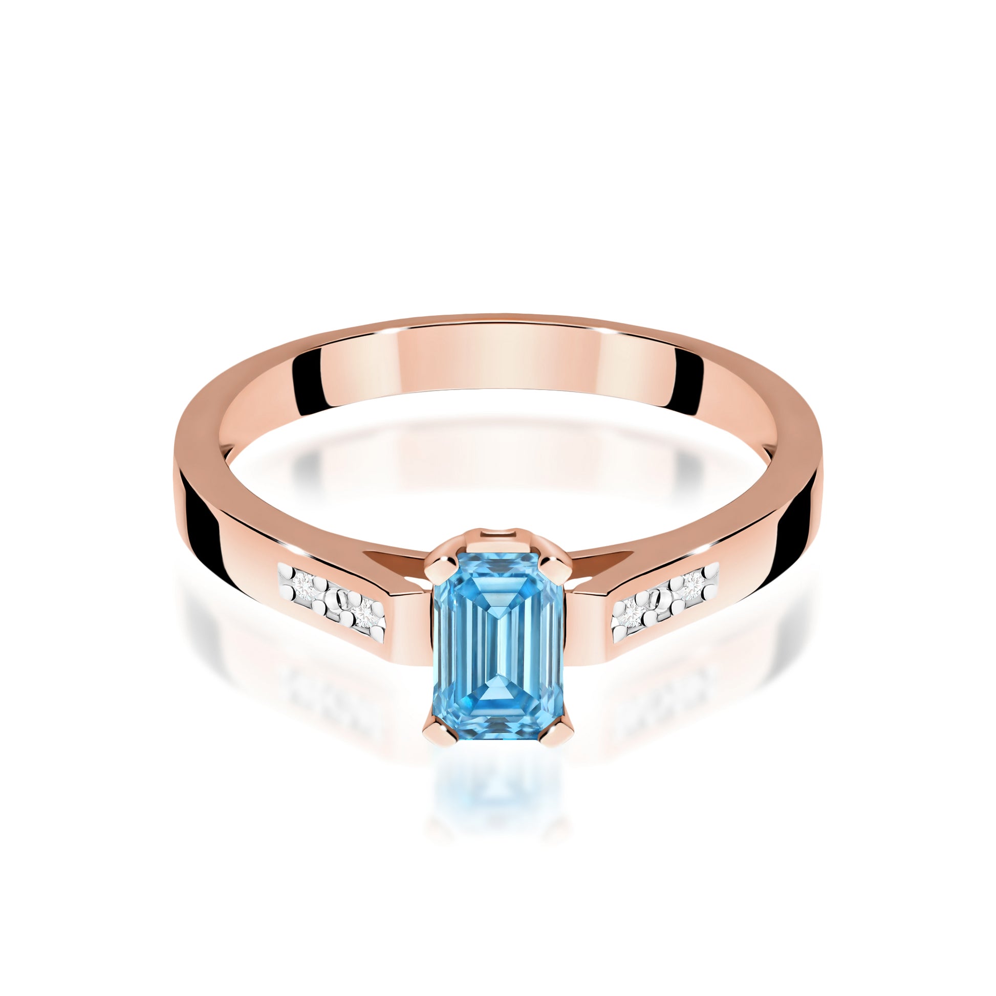 Inel Aur 14K cu Diamante de Laborator 0.54 ct