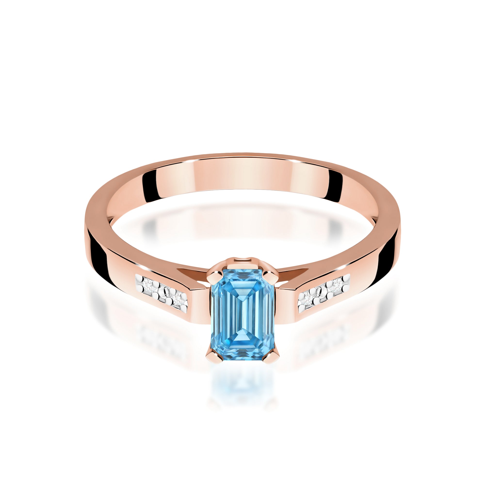 Inel Aur 14K cu Diamante de Laborator 0.54 ct