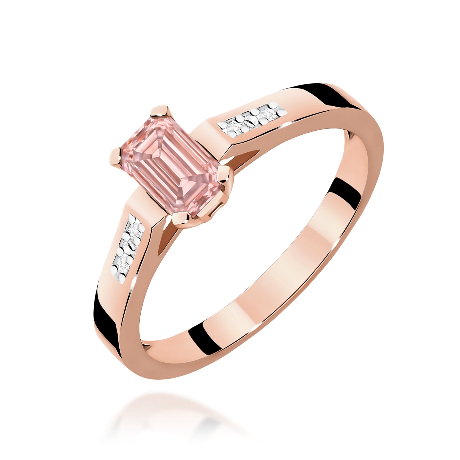 Inel Aur 14K cu Diamante de Laborator 0.54 ct