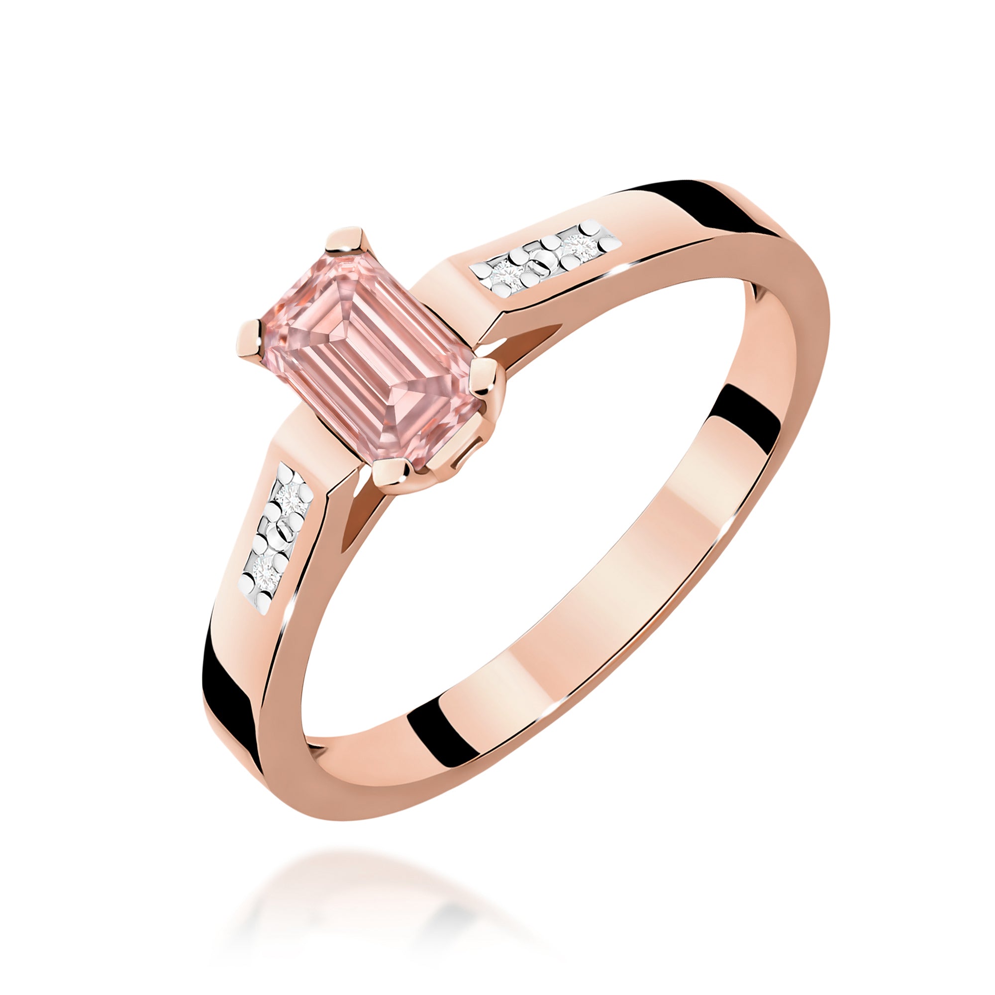 Inel Aur 14K cu Diamante de Laborator 0.54 ct