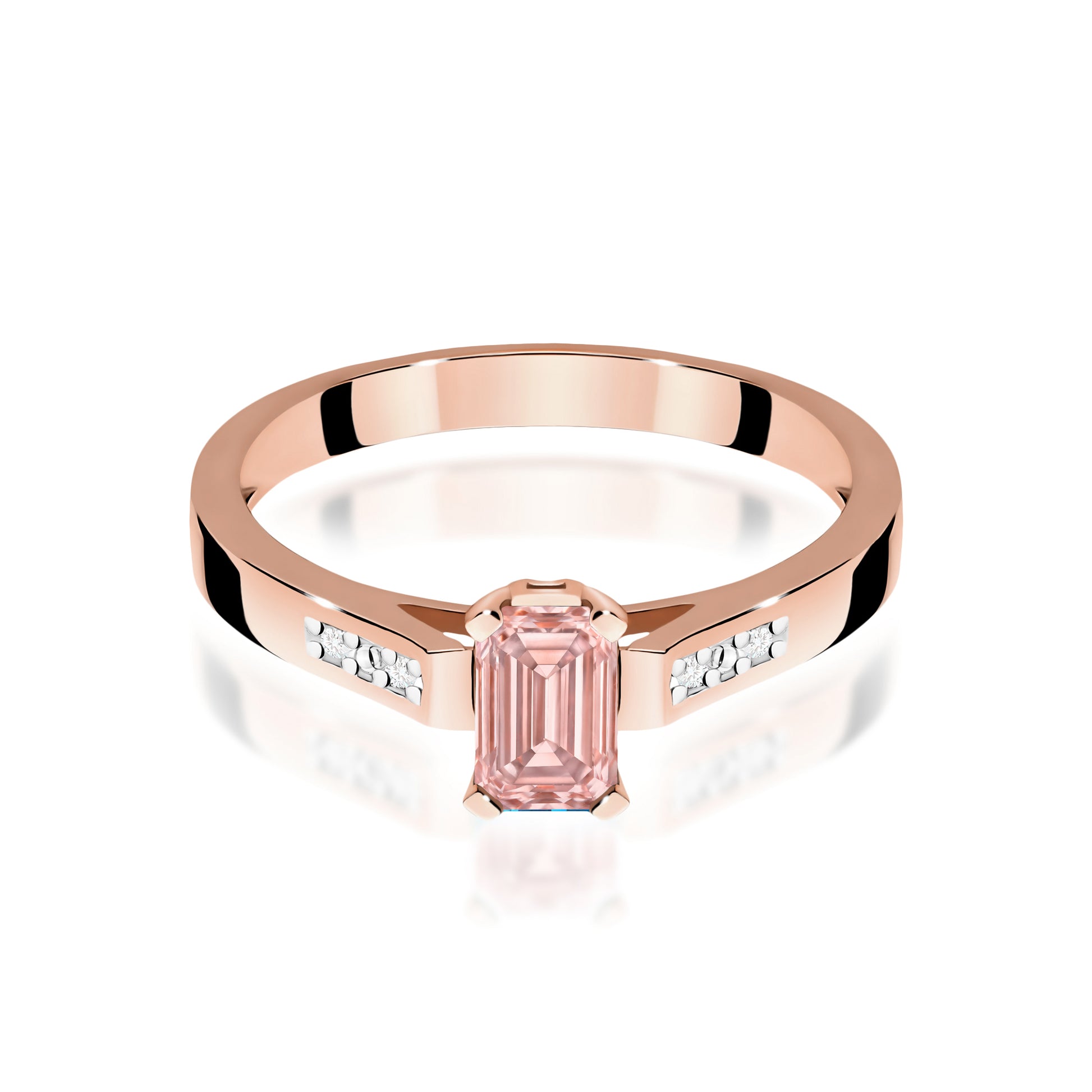Inel Aur 14K cu Diamante de Laborator 0.54 ct