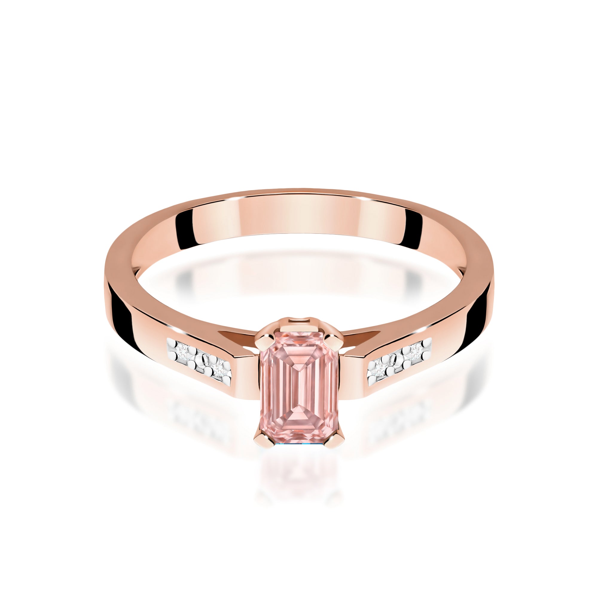 Inel Aur 14K cu Diamante de Laborator 0.54 ct