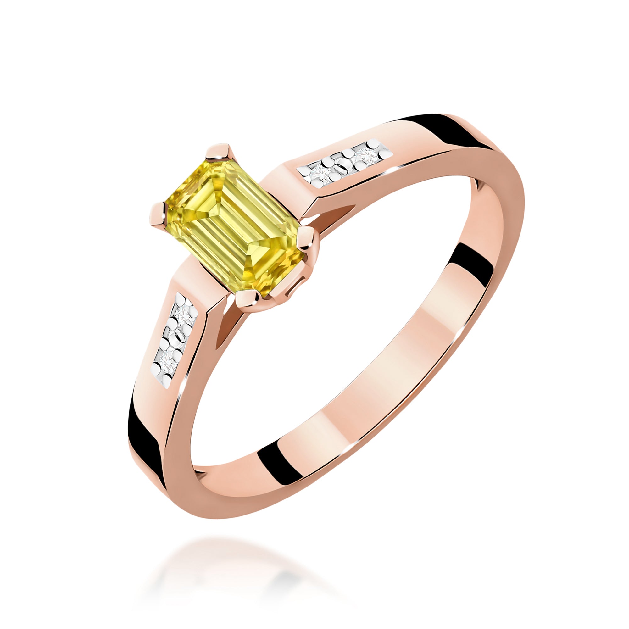 Inel Aur 14K cu Diamante de Laborator 0.54 ct