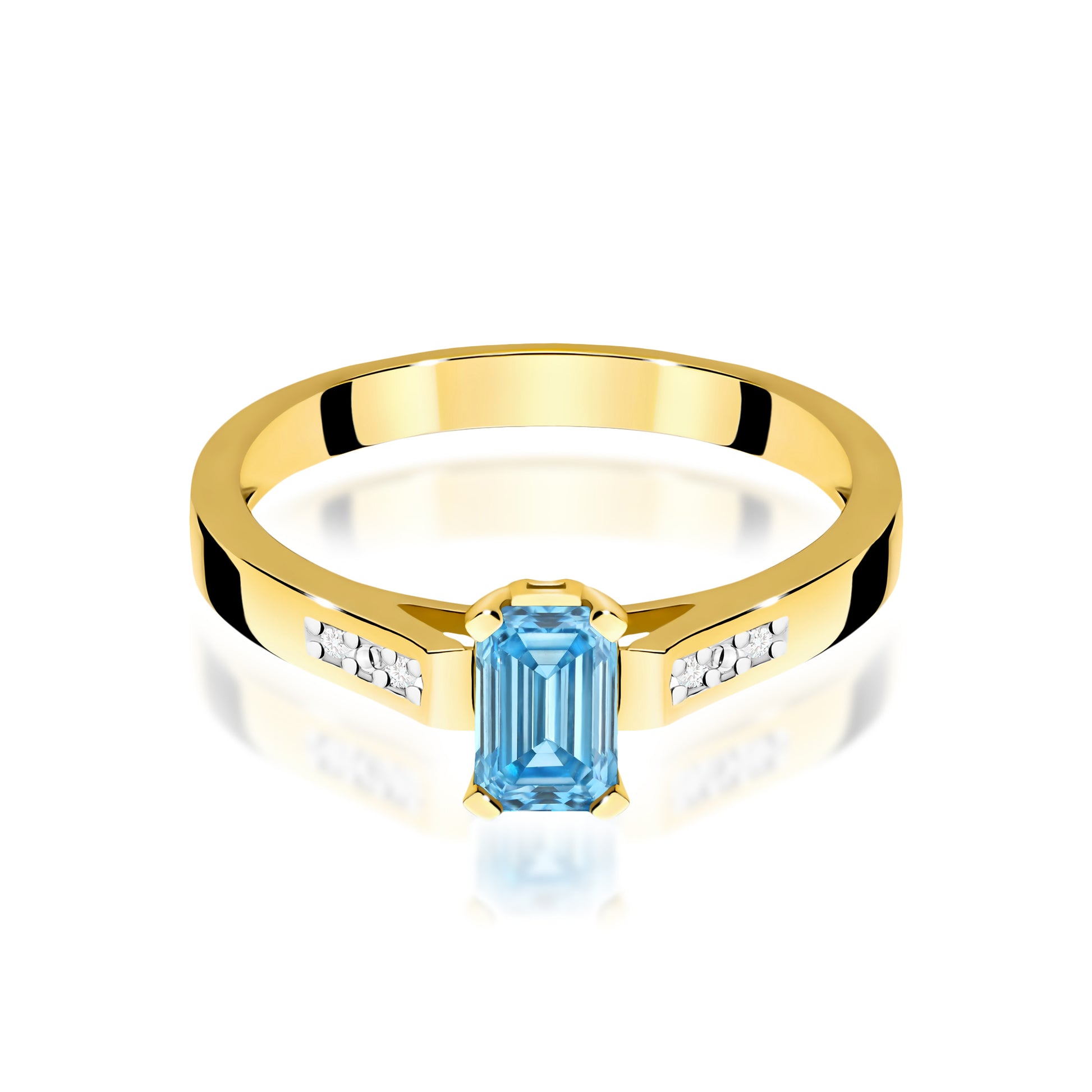 Inel Aur 14K cu Diamante de Laborator 0.54 ct
