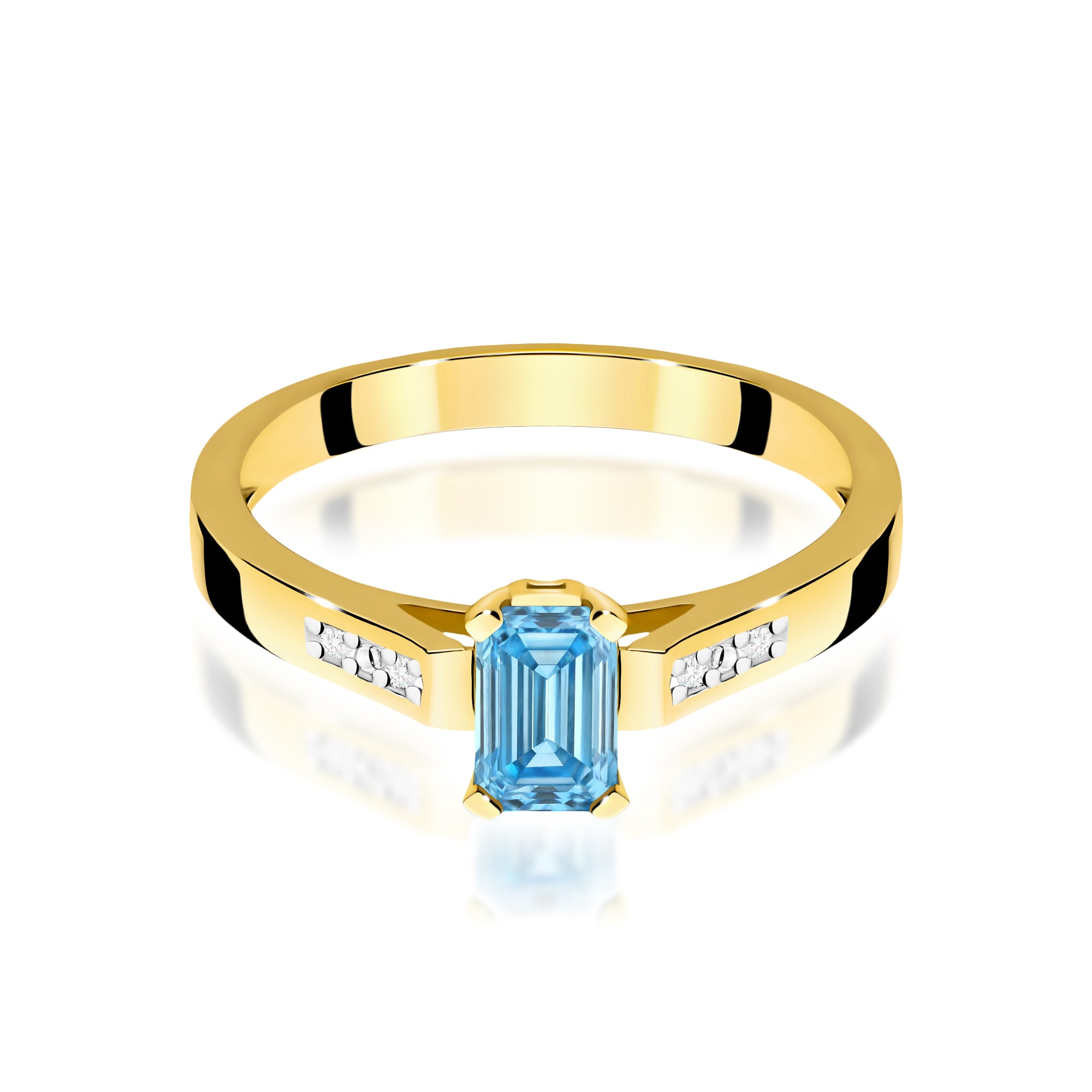 Inel Aur 14K cu Diamante de Laborator 0.54 ct
