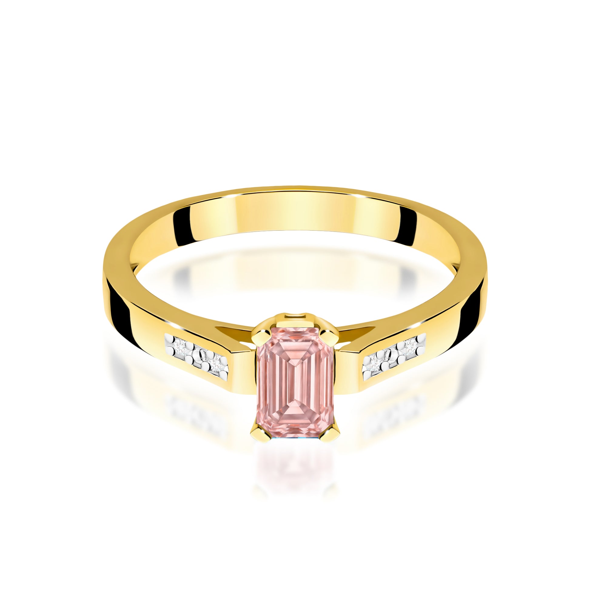 Inel Aur 9K cu Diamante de Laborator 0.54 ct
