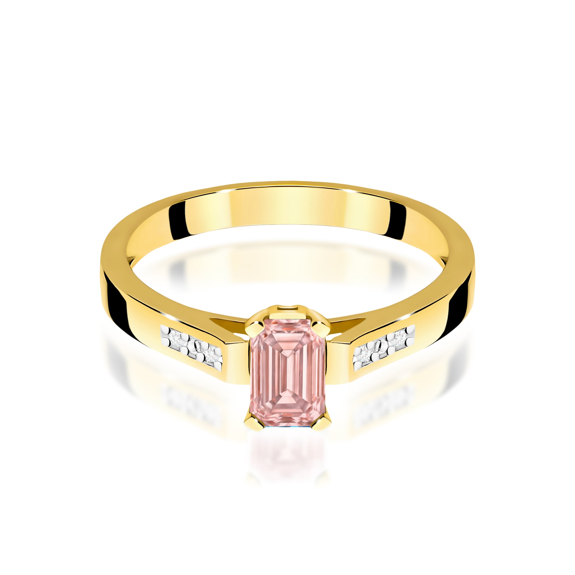 Inel Aur 9K cu Diamante de Laborator 0.54 ct