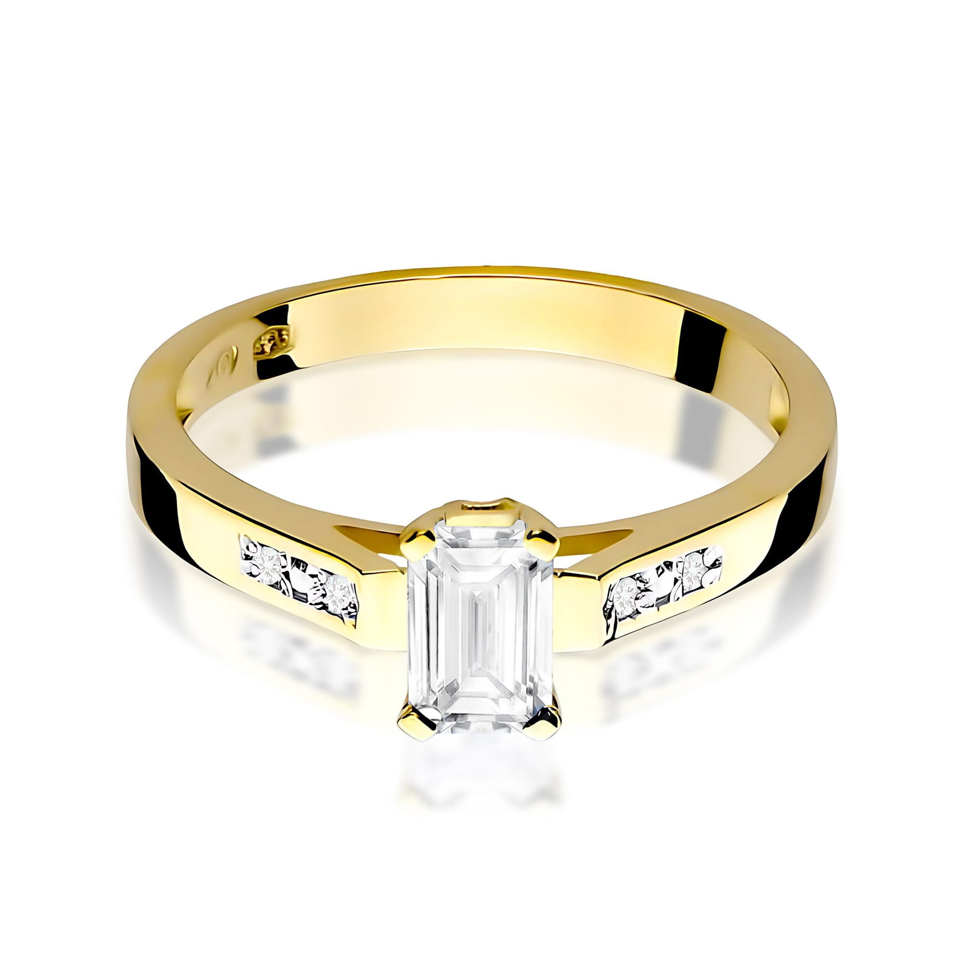 Inel Aur 9K cu Diamante de Laborator 0.64 ct