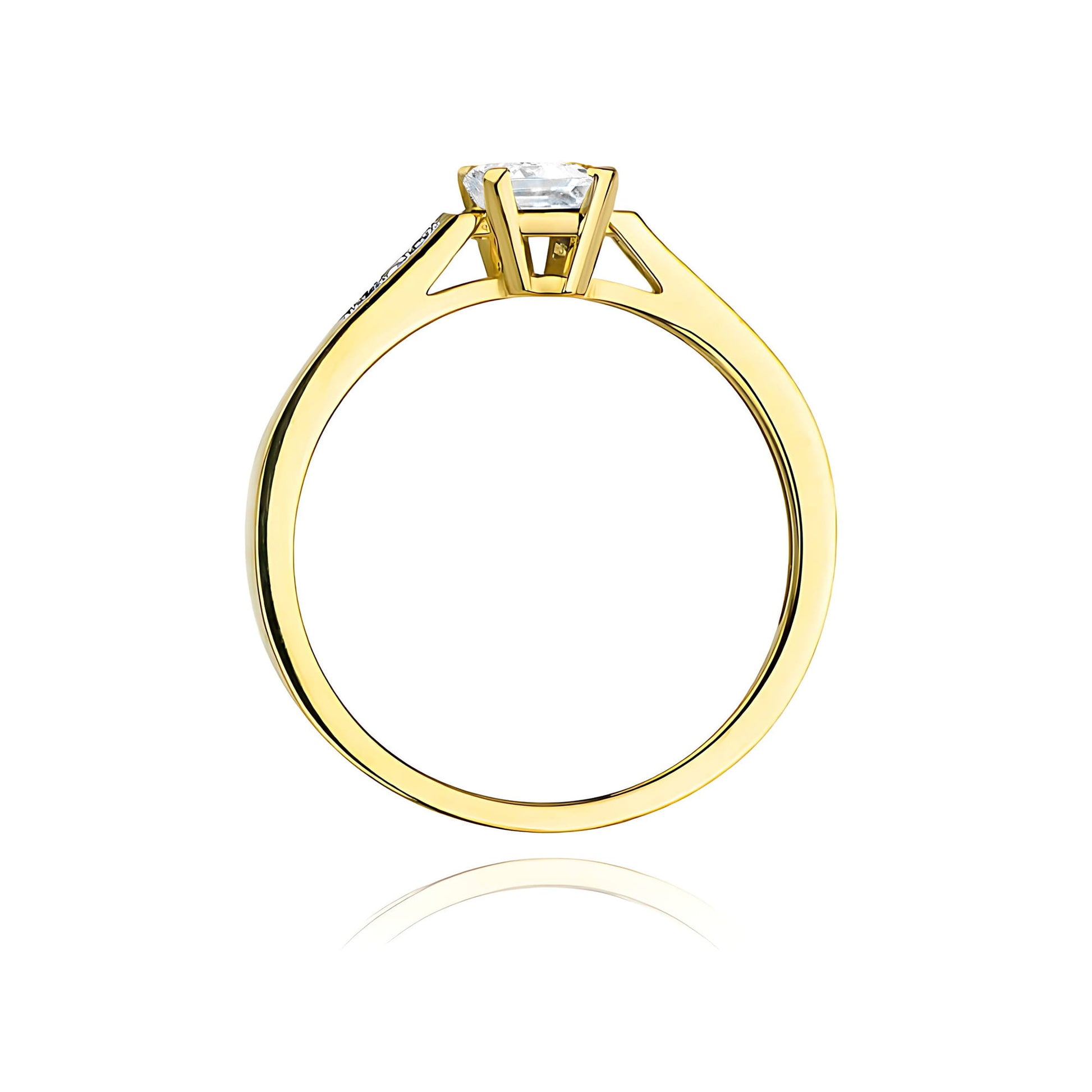 Inel Aur 9K cu Diamante de Laborator 0.64 ct