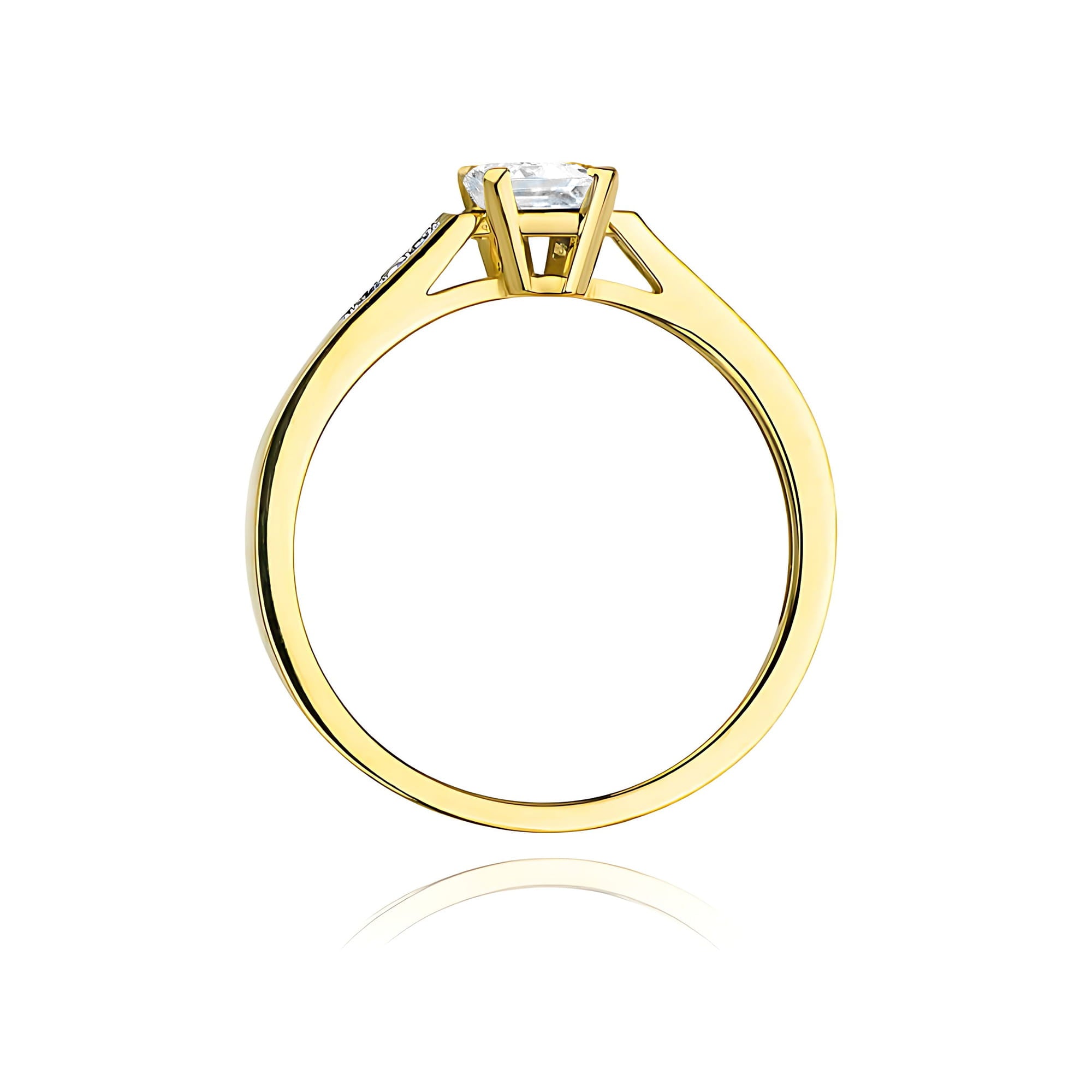 Inel Aur 9K cu Diamante de Laborator 0.64 ct