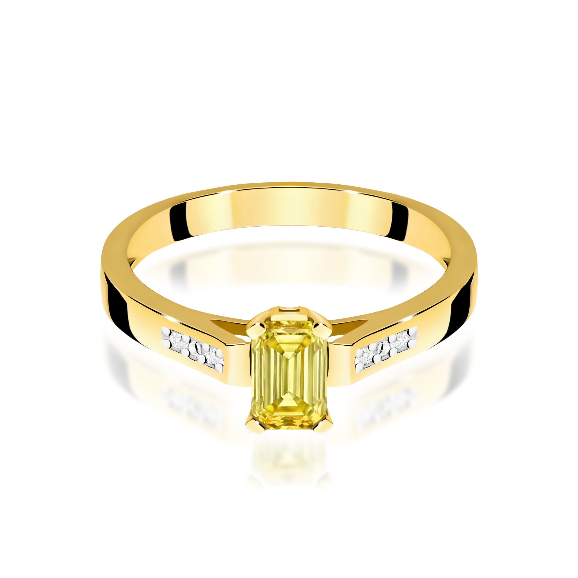 Inel Aur 9K cu Diamante de Laborator 0.54 ct