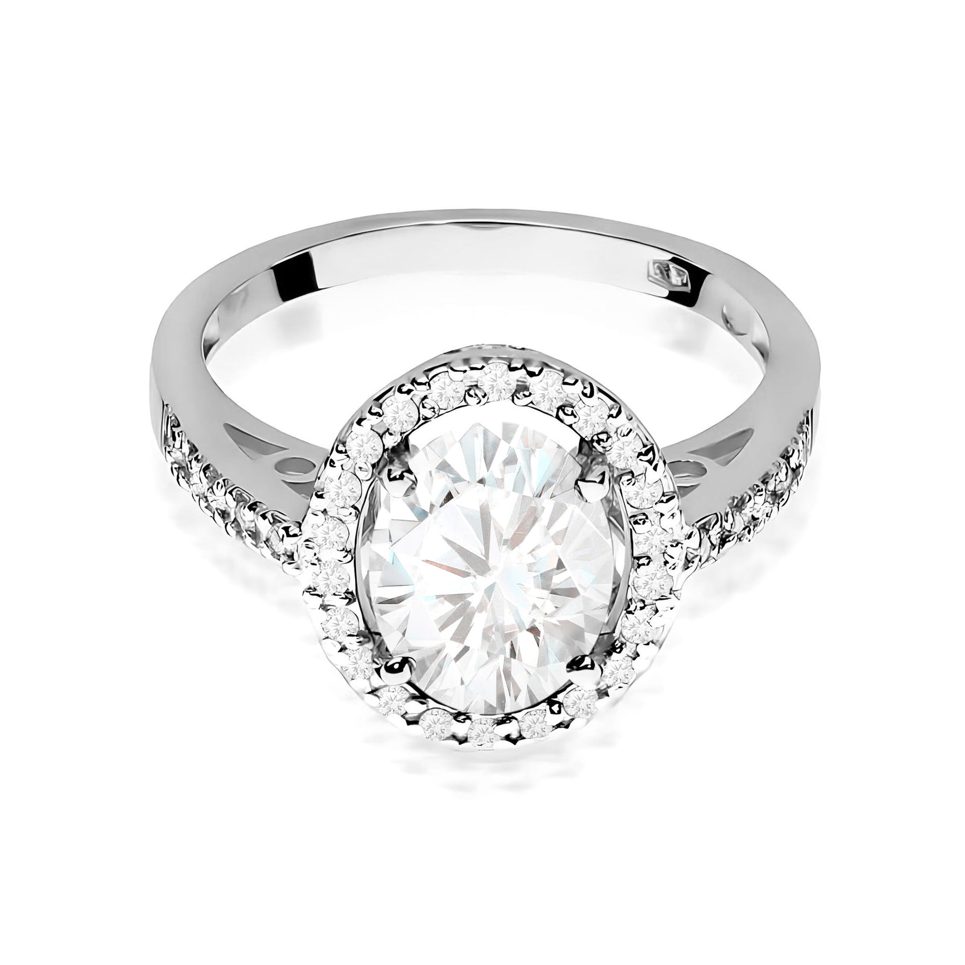 Inel Aur 9K cu Diamante de Laborator 2.16 ct
