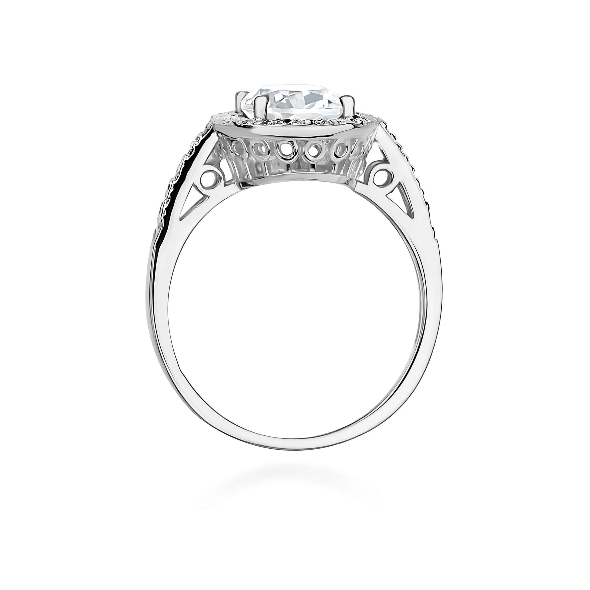 Inel Aur 9K cu Diamante de Laborator 2.16 ct