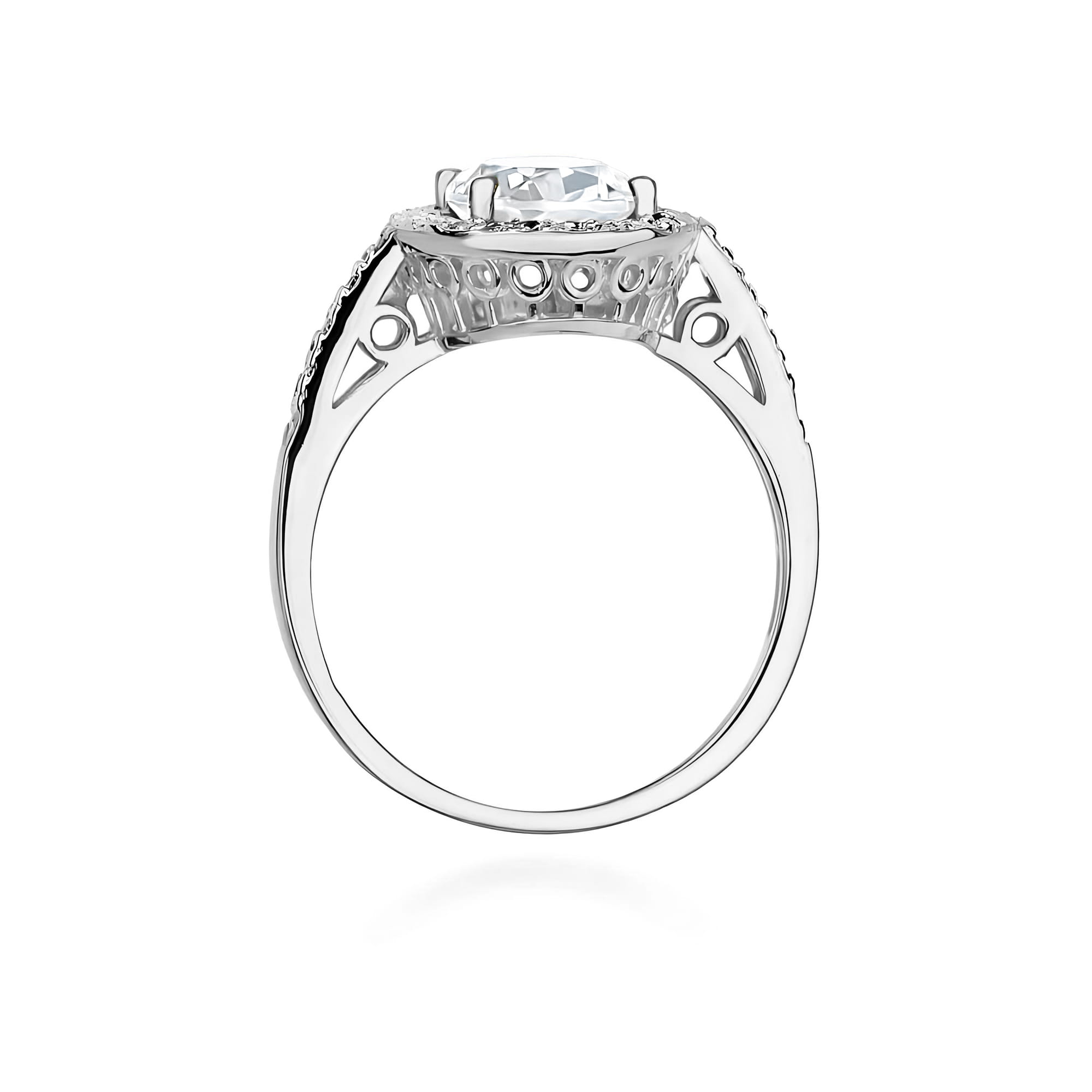 Inel Aur 9K cu Diamante de Laborator 2.16 ct