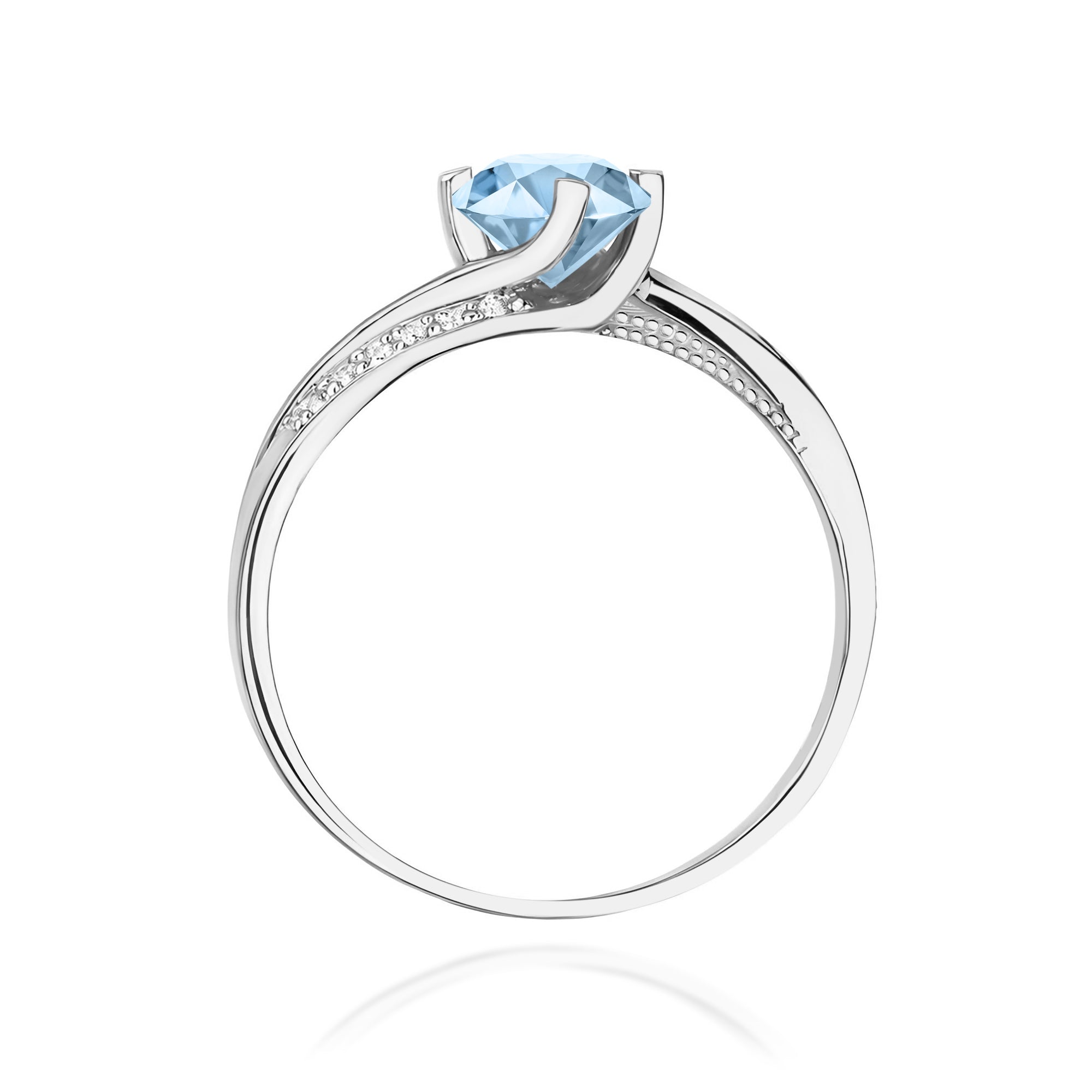 Inel Aur 9K cu Diamante de Laborator 0.55 ct