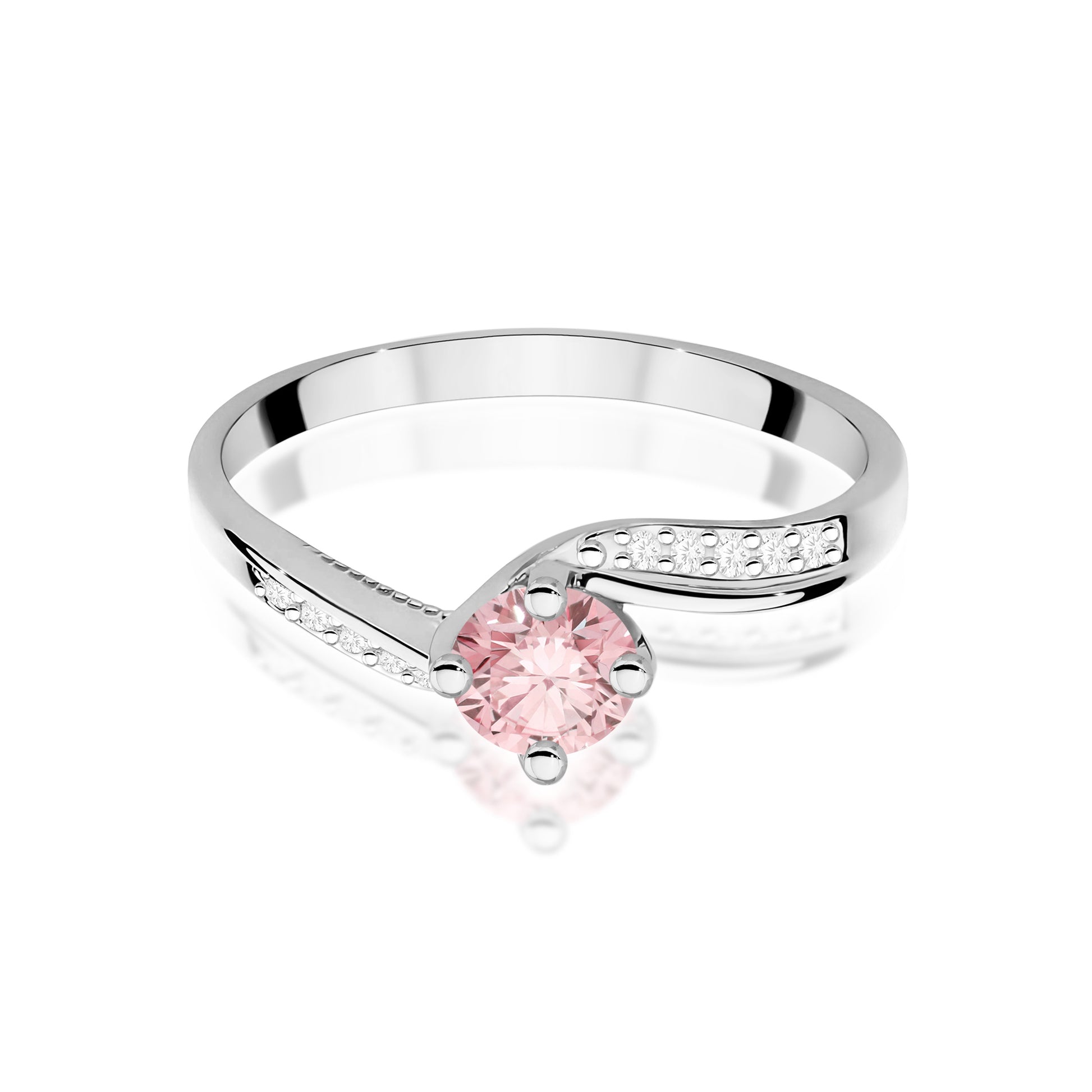 Inel Aur 9K cu Diamante de Laborator 0.55 ct