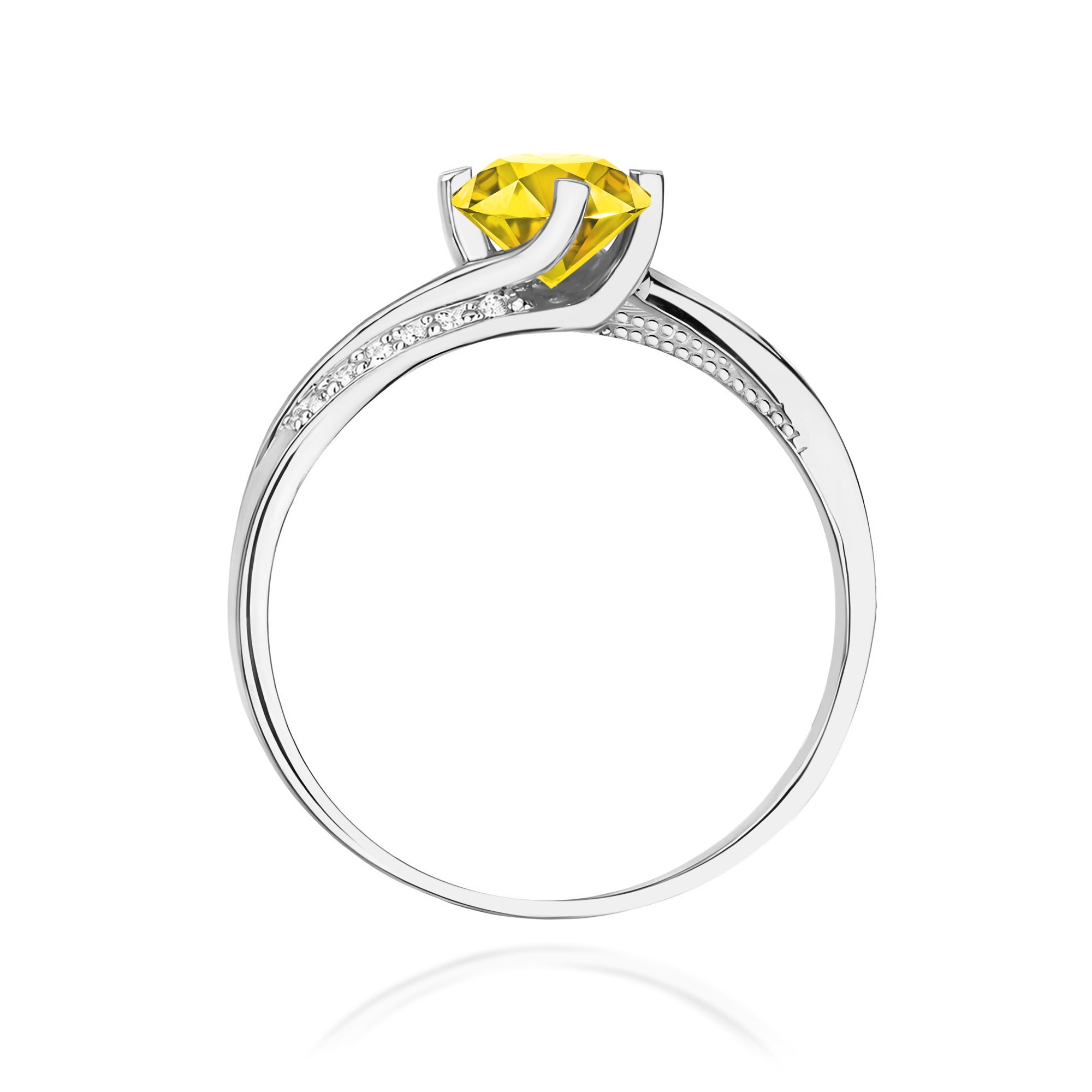 Inel Aur 9K cu Diamante de Laborator 0.55 ct