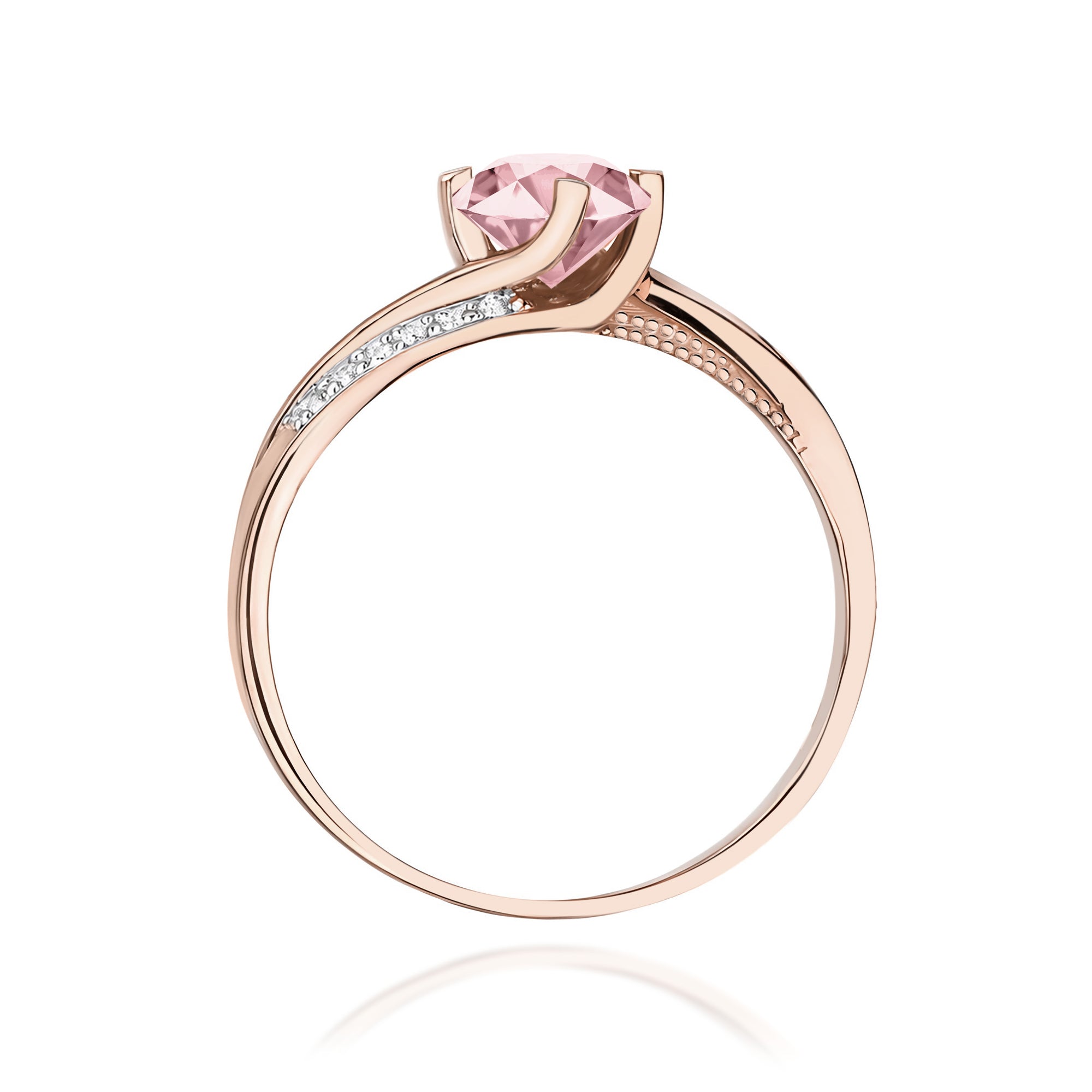 Inel Aur 14K cu Diamante de Laborator 0.55 ct