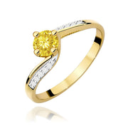 Inel Aur 9K cu Diamante de Laborator 0.55 ct