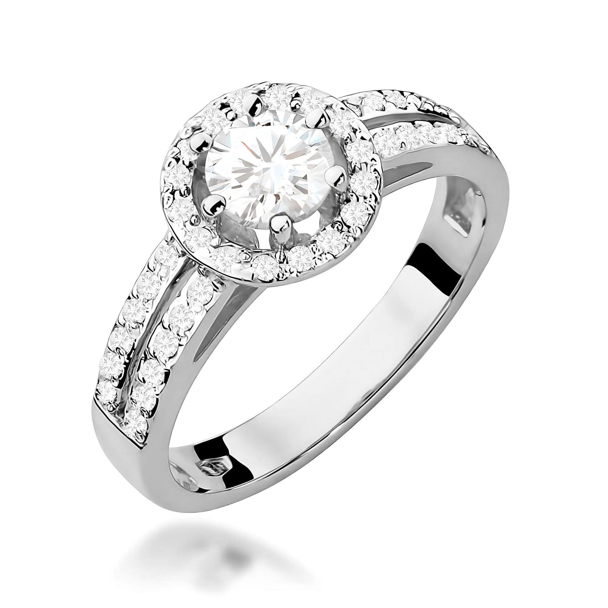 Inel Aur 9K cu Diamante de Laborator 0.70 ct