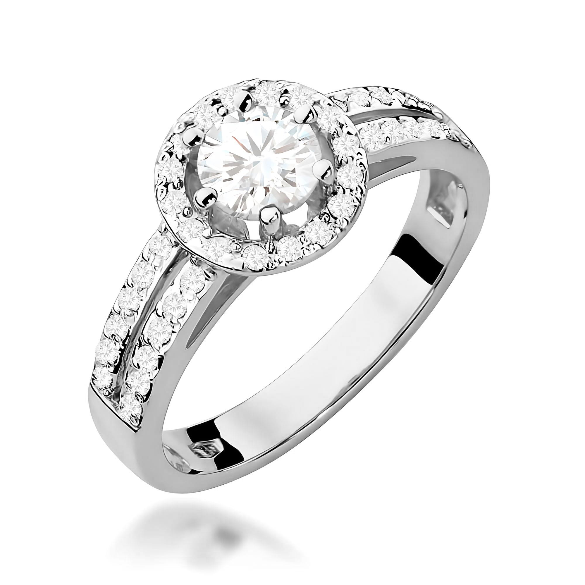 Inel Aur 9K cu Diamante de Laborator 0.70 ct