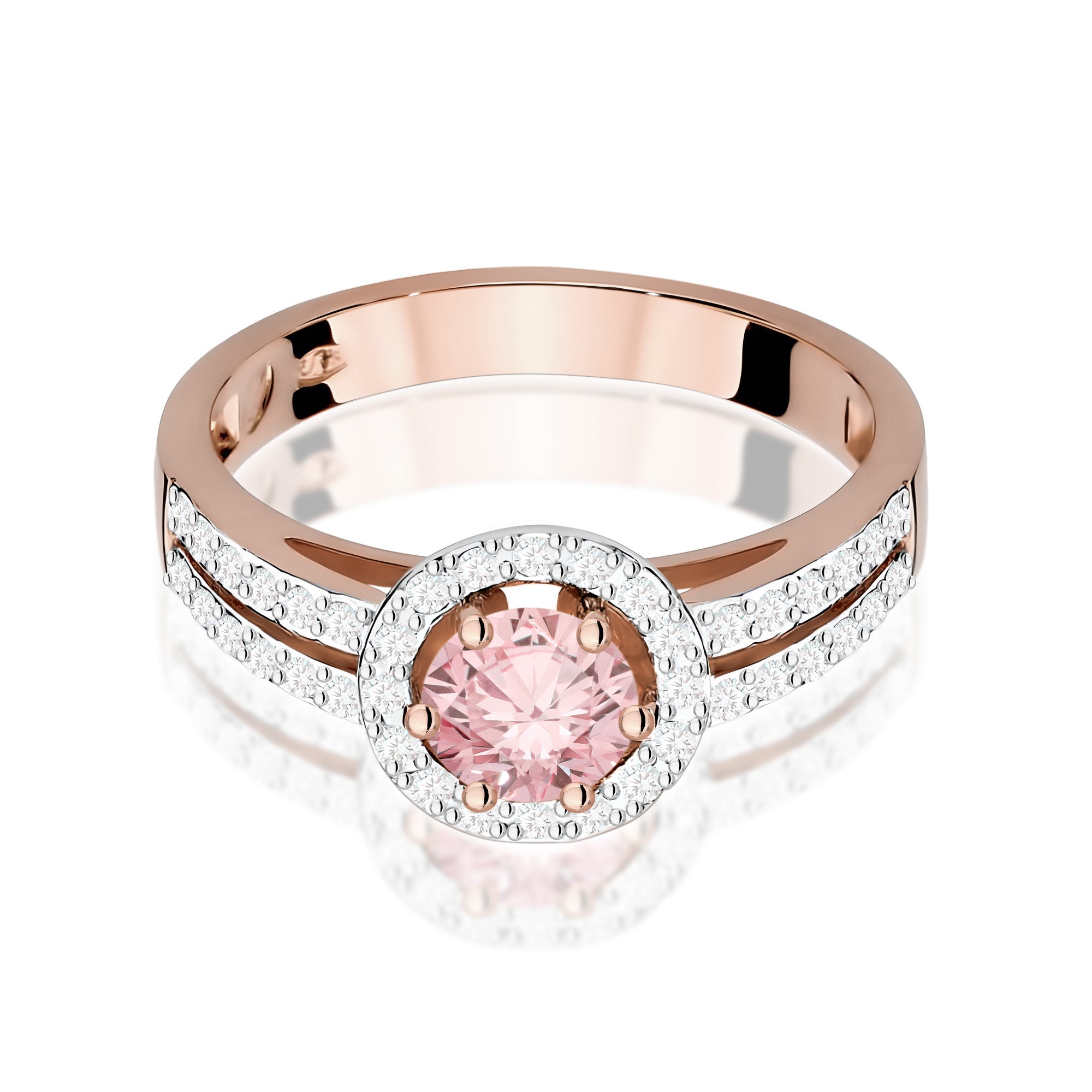 Inel Aur 14K cu Diamante de Laborator 0.70 ct