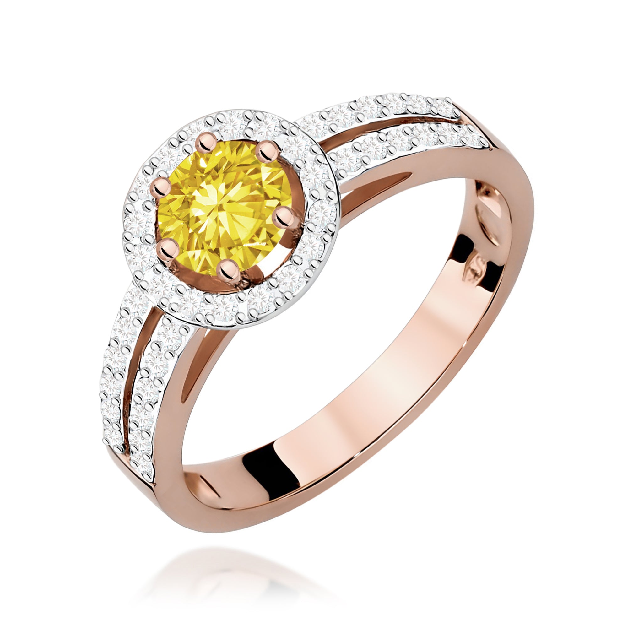 Inel Aur 14K cu Diamante de Laborator 0.70 ct