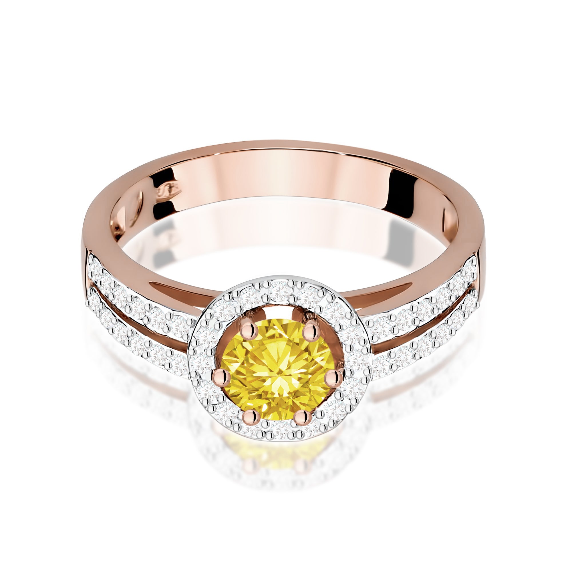 Inel Aur 14K cu Diamante de Laborator 0.70 ct