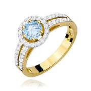 Inel Aur 9K cu Diamante de Laborator 0.70 ct