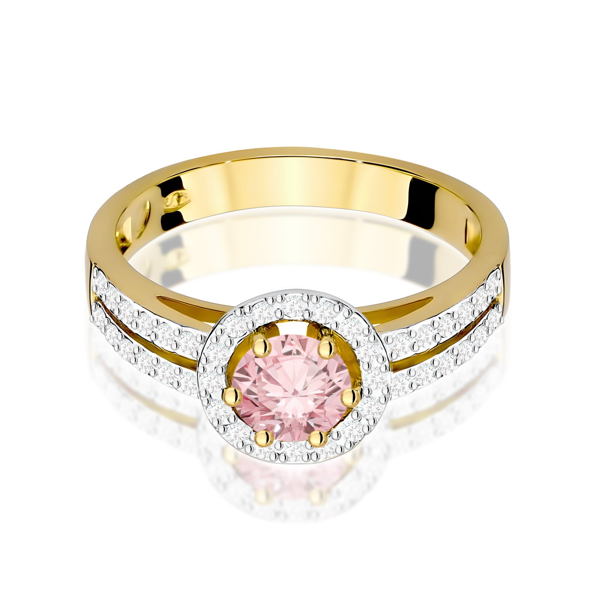 Inel Aur 9K cu Diamante de Laborator 0.70 ct